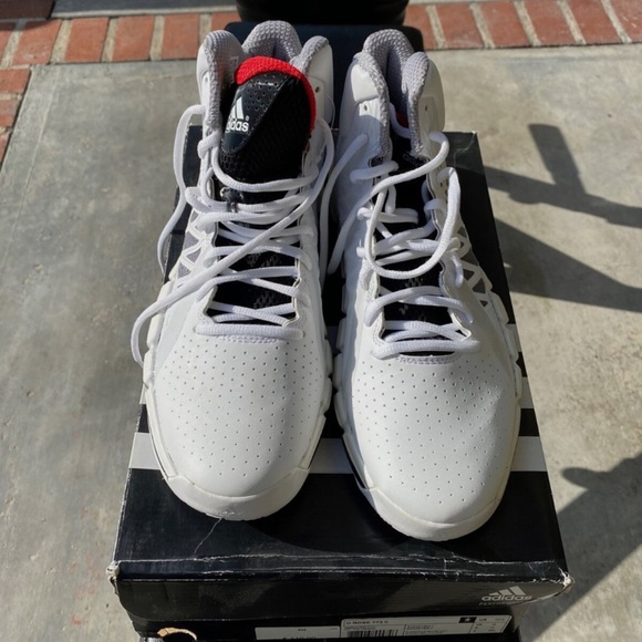 adidas Other - Adidas White and Black Basketball Shoes size 10.5 NWB